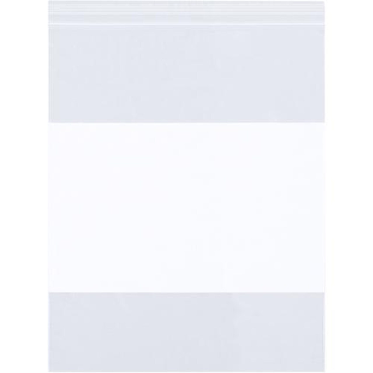 MyBoxSupply 5 x 5" - 2 Mil White Block Reclosable Poly Bags, 1000 Per Case
